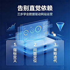 蚌埠建站-告别直觉依赖：三步学会数据驱动网站运营