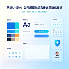 蚌埠建站-网站UI设计：如何用视觉语言传递品牌信任感